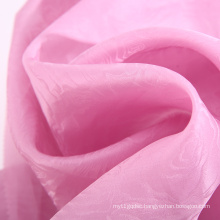 A4 Size free Samples 14M/M Jacquard organza silk organza fabric for wedding dress